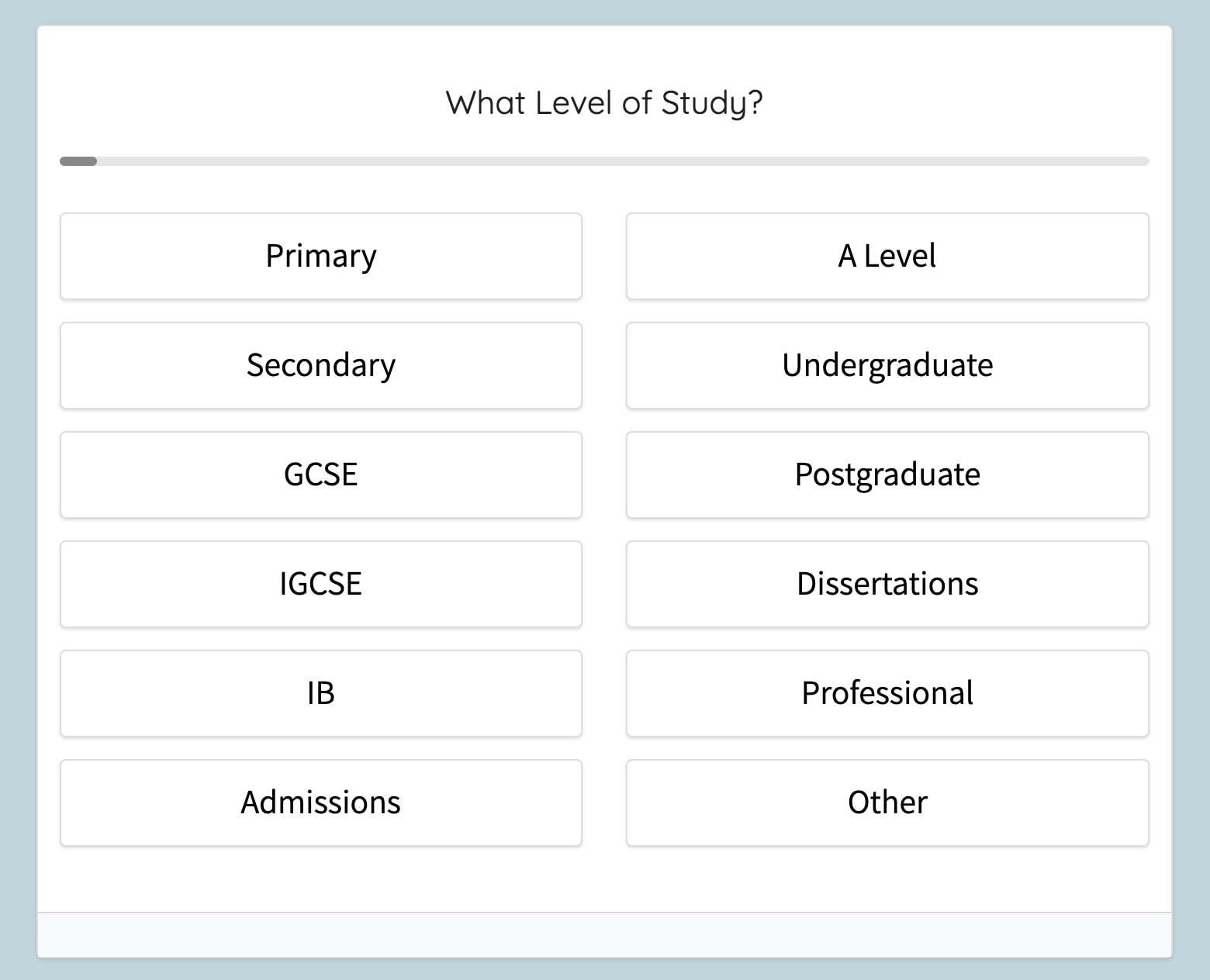 Secondary Science Tutoring